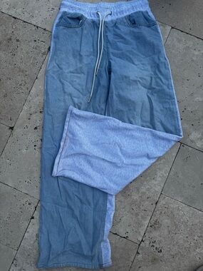 Light Blue Jean and Sweat Pants
